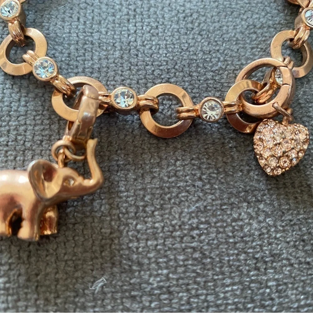 Fossil Rose Gold Charm Bracelet